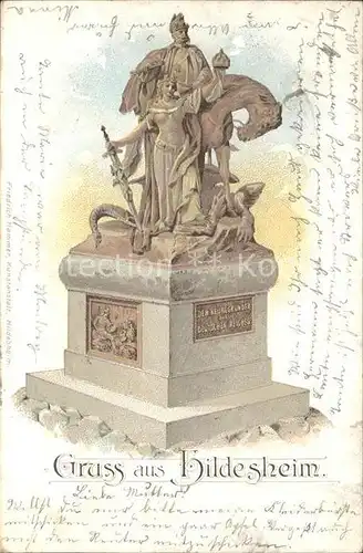 Hildesheim Denkmal Enthuellung 1900 Kat. Hildesheim