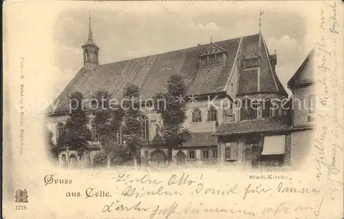 Celle Niedersachsen Kirche Bahnpost Deutsche Reichspost Kat. Celle