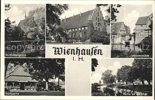 Wienhausen Muehlengrund Kloster Wassermuehle Aller Dorfpartie Kat. Wienhausen