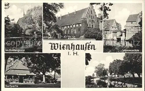 Wienhausen Muehlengrund Kloster Wassermuehle Aller Dorfpartie Kat. Wienhausen