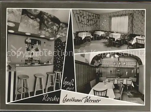 Rosche Gasthaus Werner Clubzimmer Saal Kat. Rosche