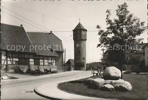 Gross Lafferde Hirtenplatz mit Wasserturm Kat. Lahstedt