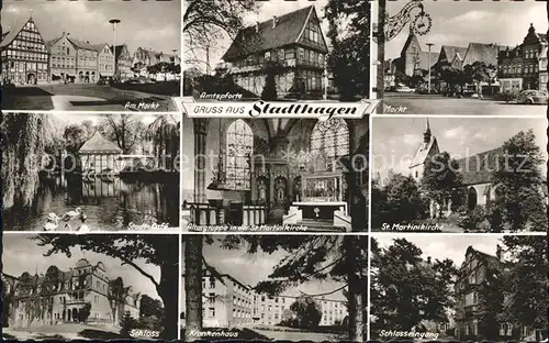 Stadthagen Amtspforte Markt Schloss Kat. Stadthagen