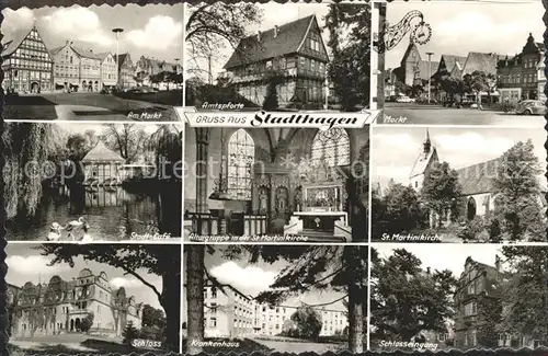 Stadthagen Amtspforte Markt Schloss Kat. Stadthagen