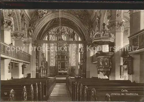 Celle Niedersachsen Inneres der Stadtkirche Kat. Celle