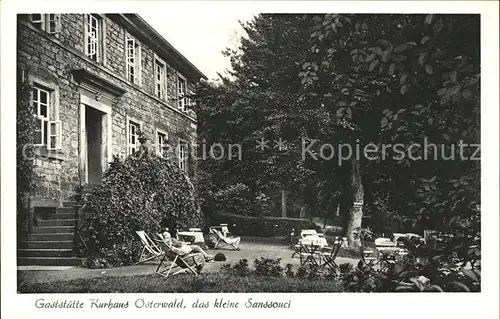 Osterwald Elze Gaststaette Kurhaus Sanssouci Kat. Salzhemmendorf