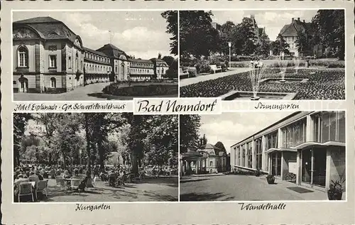 Bad Nenndorf Sonnengarten Wandelhalle Kurgarten Hotel Esplanade  Kat. Bad Nenndorf