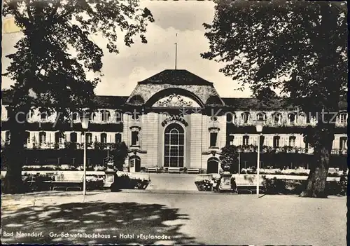 Bad Nenndorf Gr Schwefelbadehaus Hotel Esplanade  Kat. Bad Nenndorf