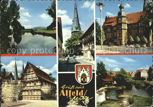 Alfeld Leine Teich altes Haus  Kat. Alfeld (Leine)