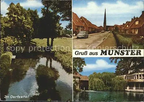 Munster oertze Oertzetal Strassenansicht  Kat. Munster