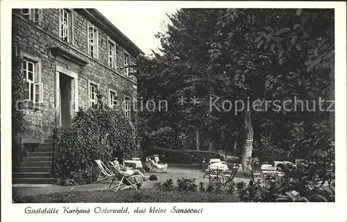 Osterwald Elze Gaststaette Kurhaus kleine Sanssouci Kat. Salzhemmendorf