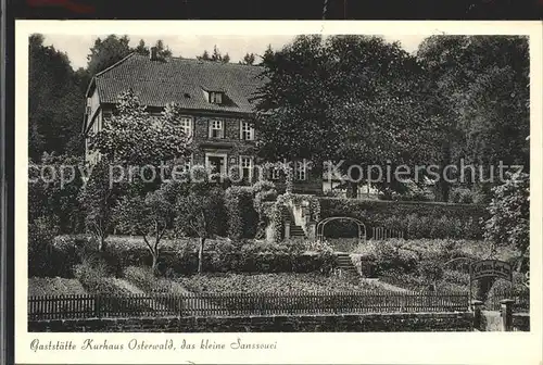 Osterwald Elze Gaststaette Kurhaus kleine Sanssouci Kat. Salzhemmendorf