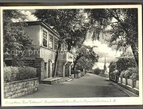 Osterwald Elze Berggasthaus Zum Fichtenwirt  Kat. Salzhemmendorf