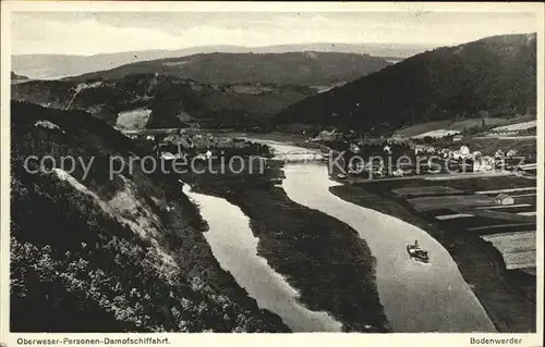 Bodenwerder Oberweser  Personen  Dampfschifffahrt Kat. Bodenwerder