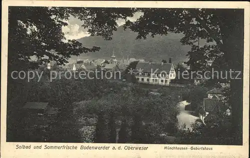 Bodenwerder Muenchhausens  Geburtshaus Kat. Bodenwerder