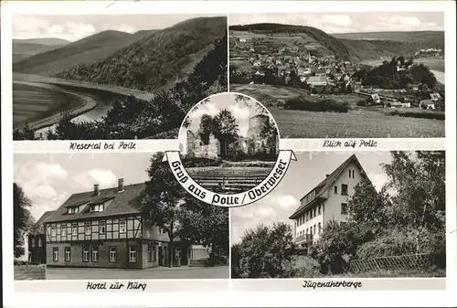 Polle Jugendherberge Wesertal Hotel Zur Burg Kat. Polle