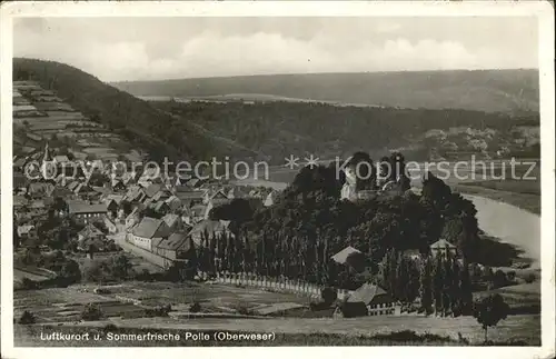 Polle Hotel Restaurant Pensionshaus Zur Burg Kat. Polle