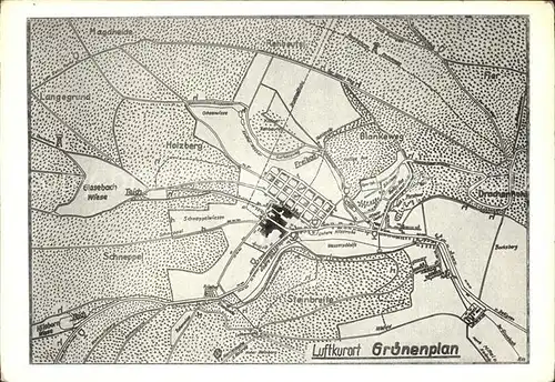 Gruenenplan Karte Kat. Delligsen