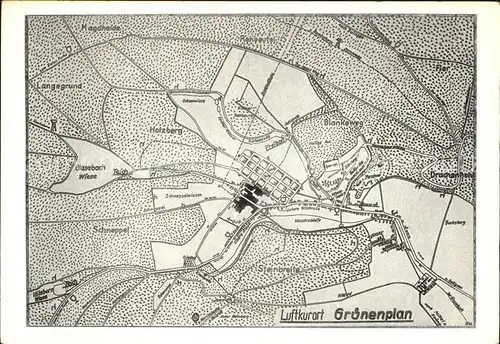 Gruenenplan Karte Kat. Delligsen