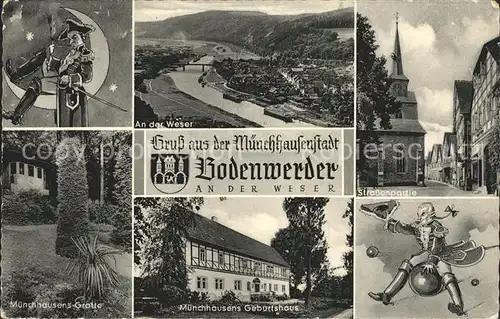 Bodenwerder Muenchhausens Geburtshaus Muenchhausens Grotte Kat. Bodenwerder