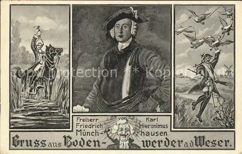 Bodenwerder Freiherr Karl Friedrich Hieronimus Muenchhausen Kat. Bodenwerder