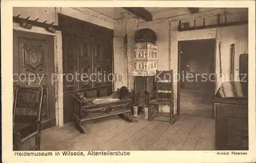 Wilsede Lueneburger Heide Heidemuseum Altenteilerstube / Bispingen /Soltau-Fallingbostel LKR