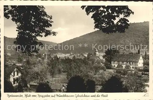 Bodenwerder Muenchhausens Geburtshaus  Kat. Bodenwerder