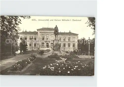 Kiel Universitaet Kaiser Wilhelm I. Denkmal Kat. Kiel