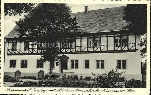 Bodenwerder Muenchhausenhaus Kat. Bodenwerder