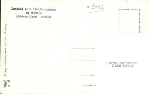 Wilsede Lueneburger Heide Gasthof zum Heidemuseum / Bispingen /Soltau-Fallingbostel LKR