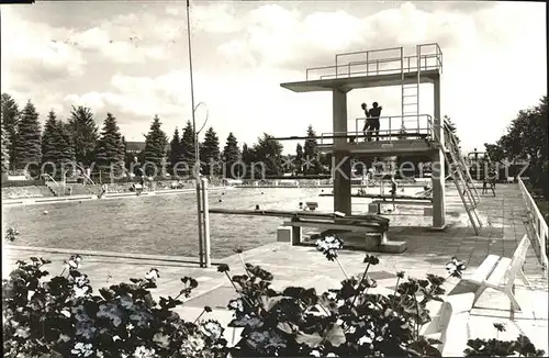 Bockenem Freibad mit Sprungturm Kat. Bockenem