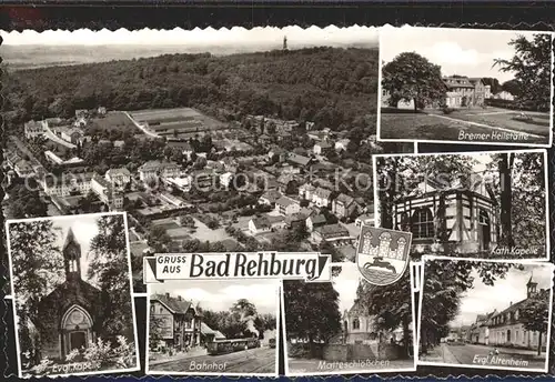 Bad Rehburg Bahnhof Matteschloesschen Evangelische Kapelle Kat. Rehburg Loccum