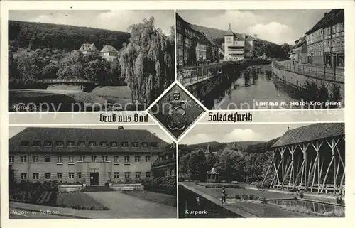 Bad Salzdetfurth Kurpark Moor  und Solbad Lamme Hotel Kronprinz Kat. Bad Salzdetfurth