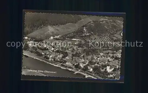 Ruehle Oberweser Fliegeraufnahme Kat. Bodenwerder