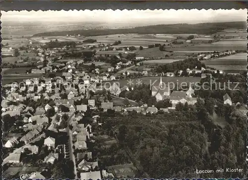 Loccum Kloster Fliegeraufnahme Kat. Rehburg Loccum