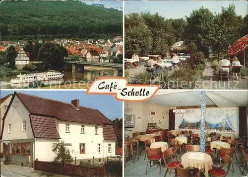 Gieselwerder Pension Cafe Scholle Kat. Oberweser