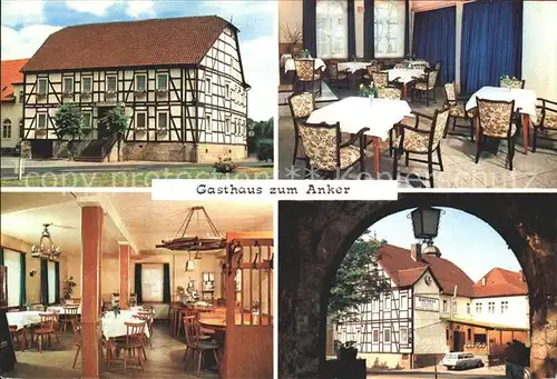 Oberweser Hessen Gasthaus Zum Anker Kat. Oberweser