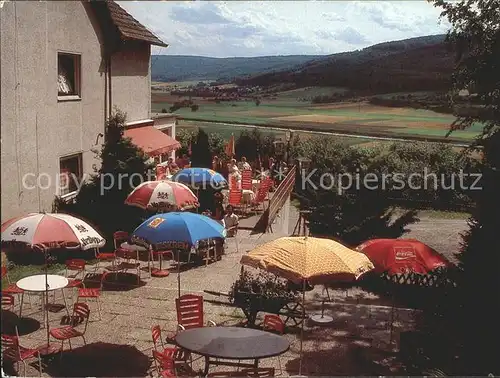 Oberweser Hessen Cafe Restaurant Pension Haus Berghof Kat. Oberweser