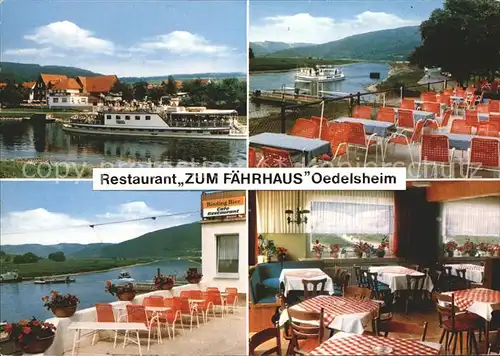 Oedelsheim Restaurant Zum Faehrhaus Kat. Oberweser