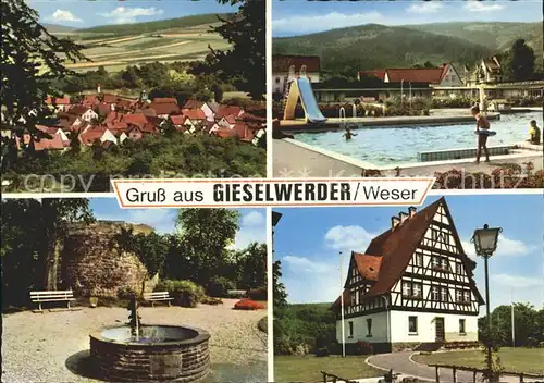 Gieselwerder Schwimmbad Brunnen Kat. Oberweser