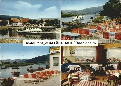 Oedelsheim Restaurant Zum Faehrhaus Kat. Oberweser