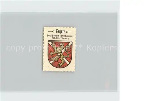 Lehrte Hannover Wappen / Lehrte /Region Hannover LKR