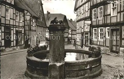 Korbach Feldhuehnerchen Brunnen  Kat. Korbach