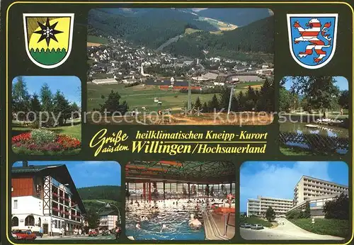 Willingen Sauerland Hallenbad Park Teich Kat. Willingen (Upland)