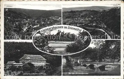 Helmarshausen Diemelbruecke Sanatorium Haus Kleine Kat. Bad Karlshafen
