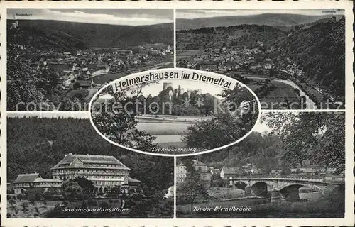 Helmarshausen Diemelbruecke Sanatorium Haus Kleine Kat. Bad Karlshafen