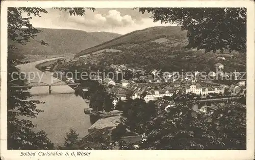 Karlshafen Bad Bruecke Weser Kat. Bad Karlshafen