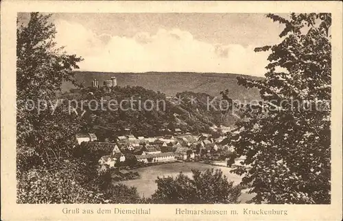 Helmarshausen Diemeltal Kruckenburg Kat. Bad Karlshafen