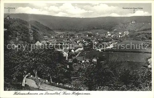 Helmarshausen Diemeltal Kruckenburg Kat. Bad Karlshafen