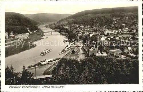 Karlshafen Bad Oberweser  Dampfschifffahrt Kat. Bad Karlshafen